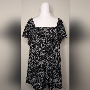 Y2K By Double Take Ladies Flowy Tunic Top